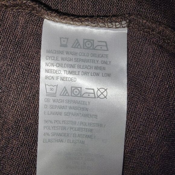 Denim & Co. Heavenly Jersey Long Sleeve Button Neckline Knit Top Size Medium - Picture 6 of 6